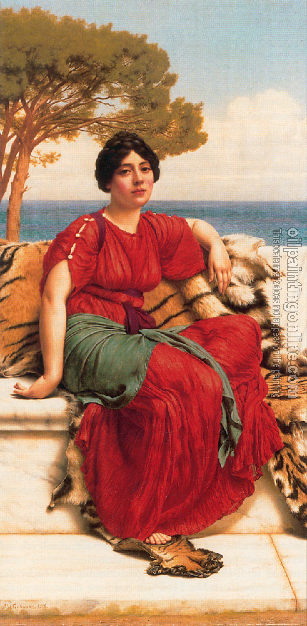 Godward, John William - By the Blue Ionian Sea